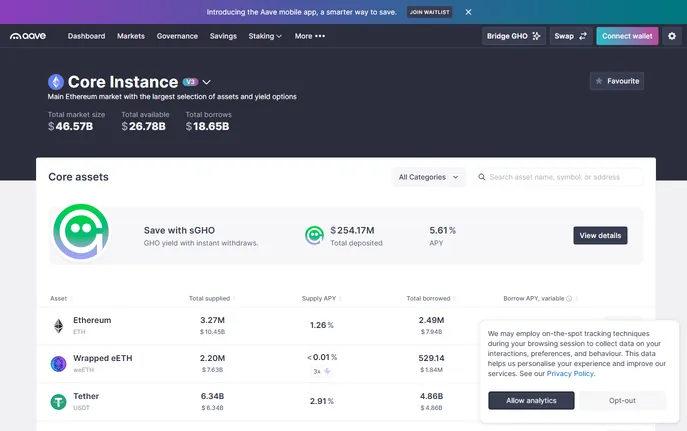 Aave - DeFi Lending Protocol | Earn & Borrow Crypto